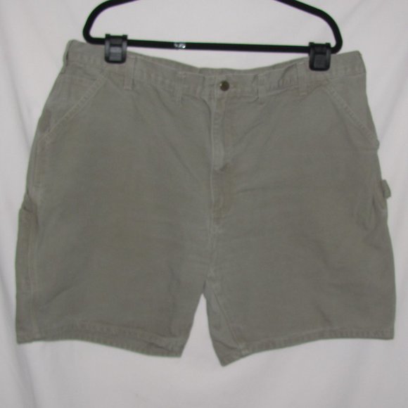 Carhartt Other - Mens' Carhartt Green Brown Drab Cargo Shorts Size 43 x 8